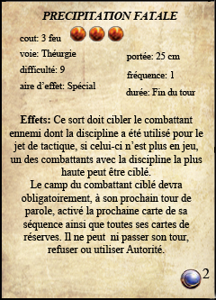 Précipitation Fatale